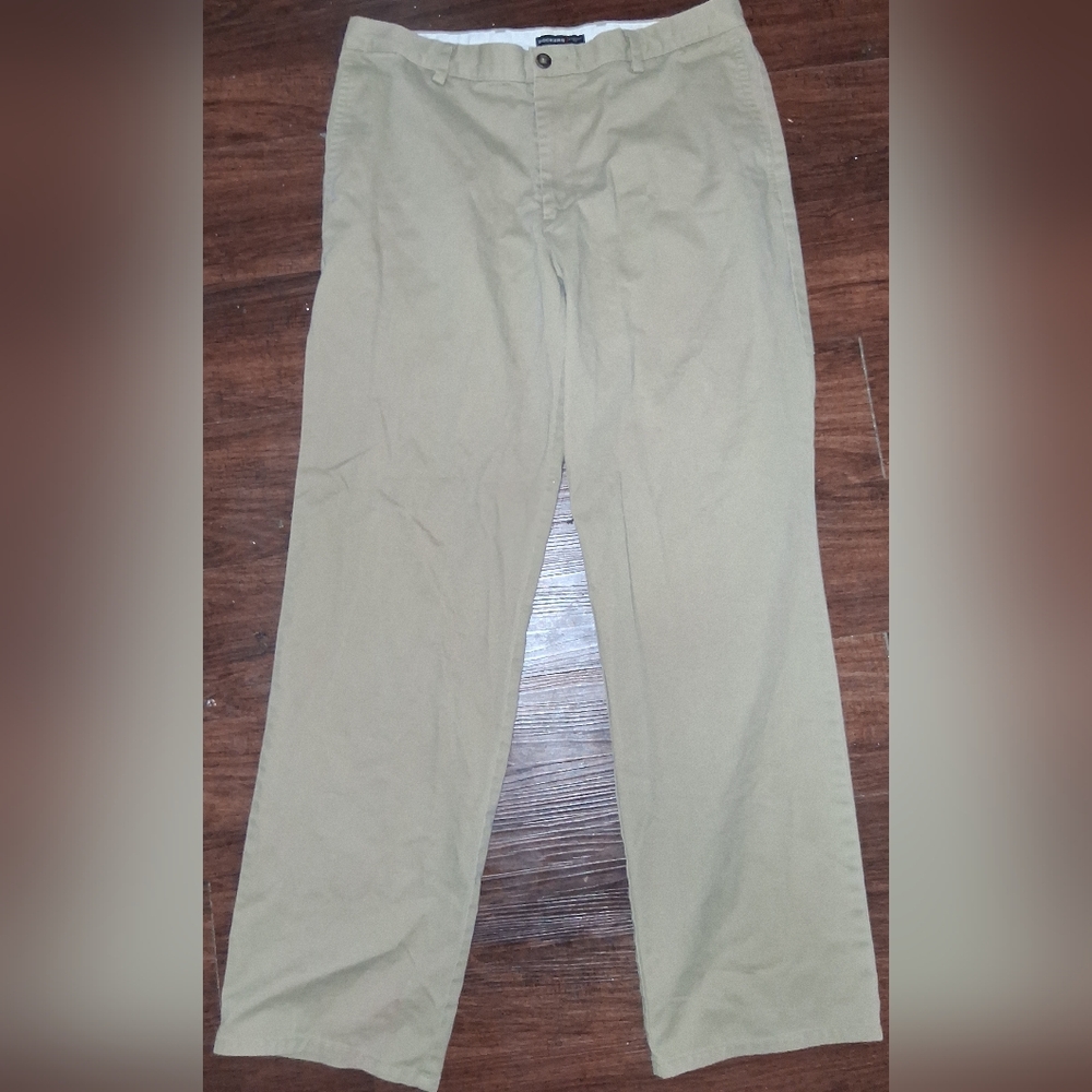 DockERS Men's Signature Khaki Pants, Size 36x34, Straight Fit, Flat Front, Chino